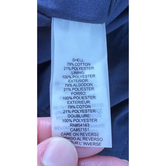 NEW Karl Lagerfeld Sleeveless Pocket Dress Size 2 Women’s Navy - Picture 5 of 7